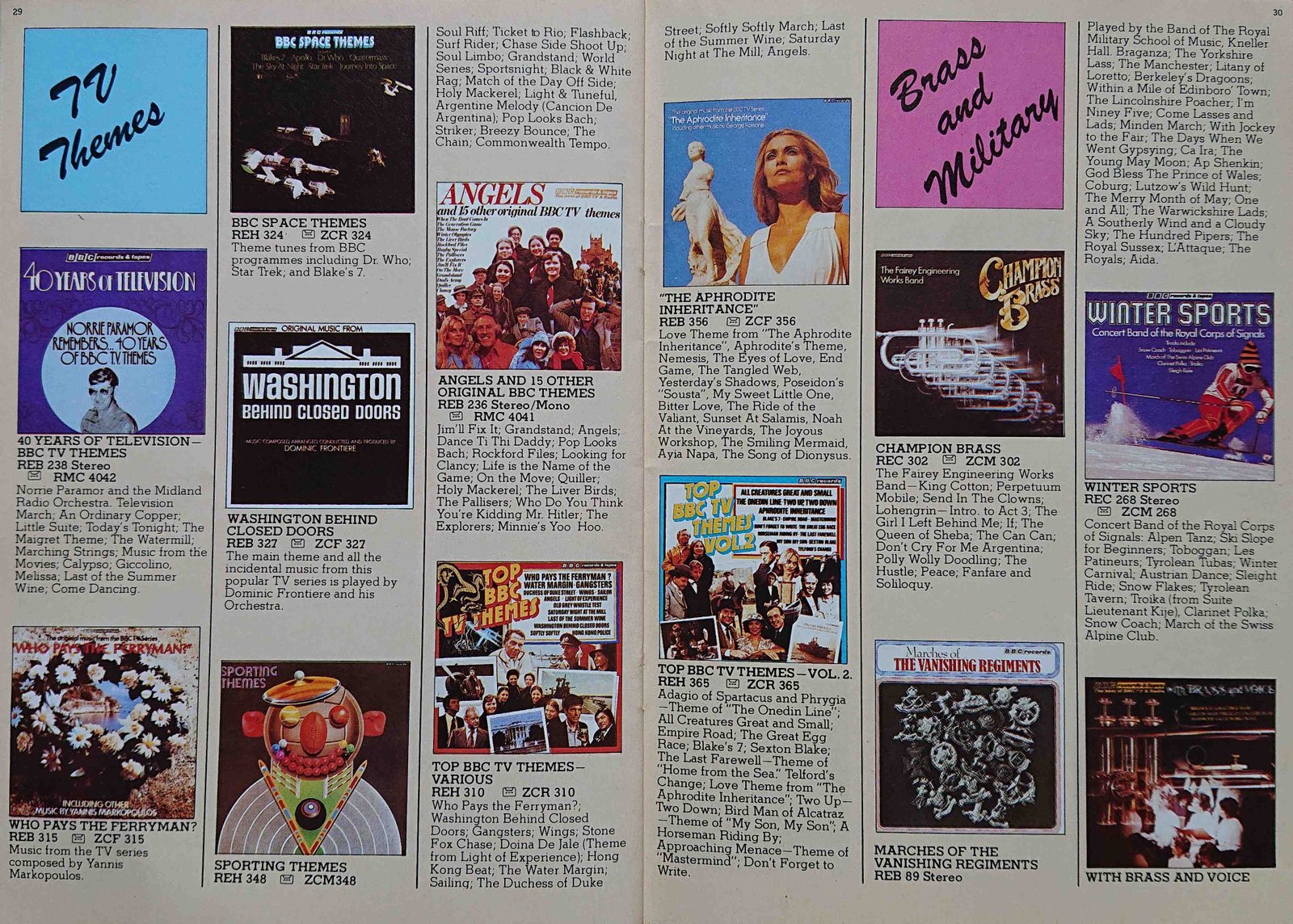 Other pages of catalogue BBC Records catalogue 1979 late